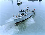 HMS Cattistock (M31). Hunt Class vessels are being upgraded with the Seafox